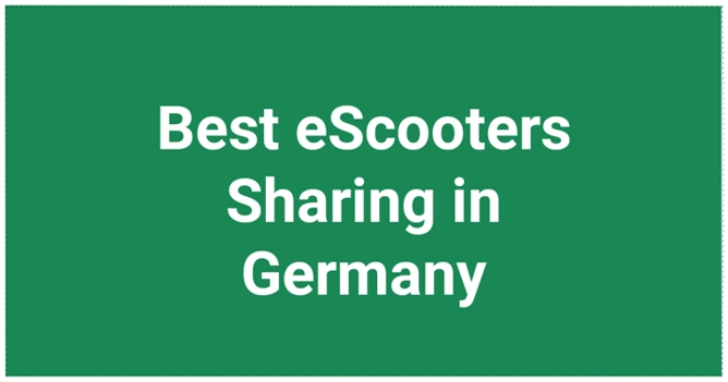 Best eScooters Sharing in Germany