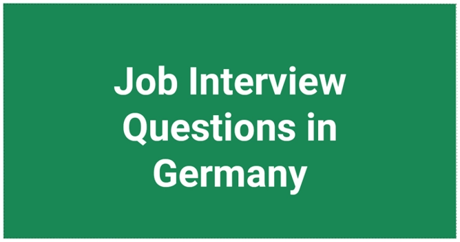 Job Interview Questions in Germany