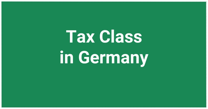 Tax Class in Germany  All you need to know